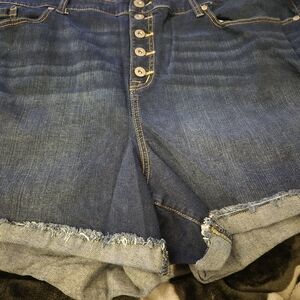 Torrid Dark Blue Denim Shorts